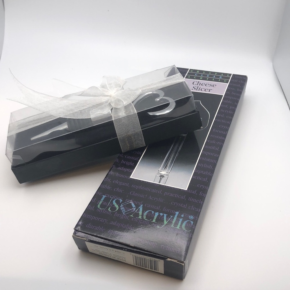 Kate Aspen Bottle Stopper & US Acrylic Cheese Slicer